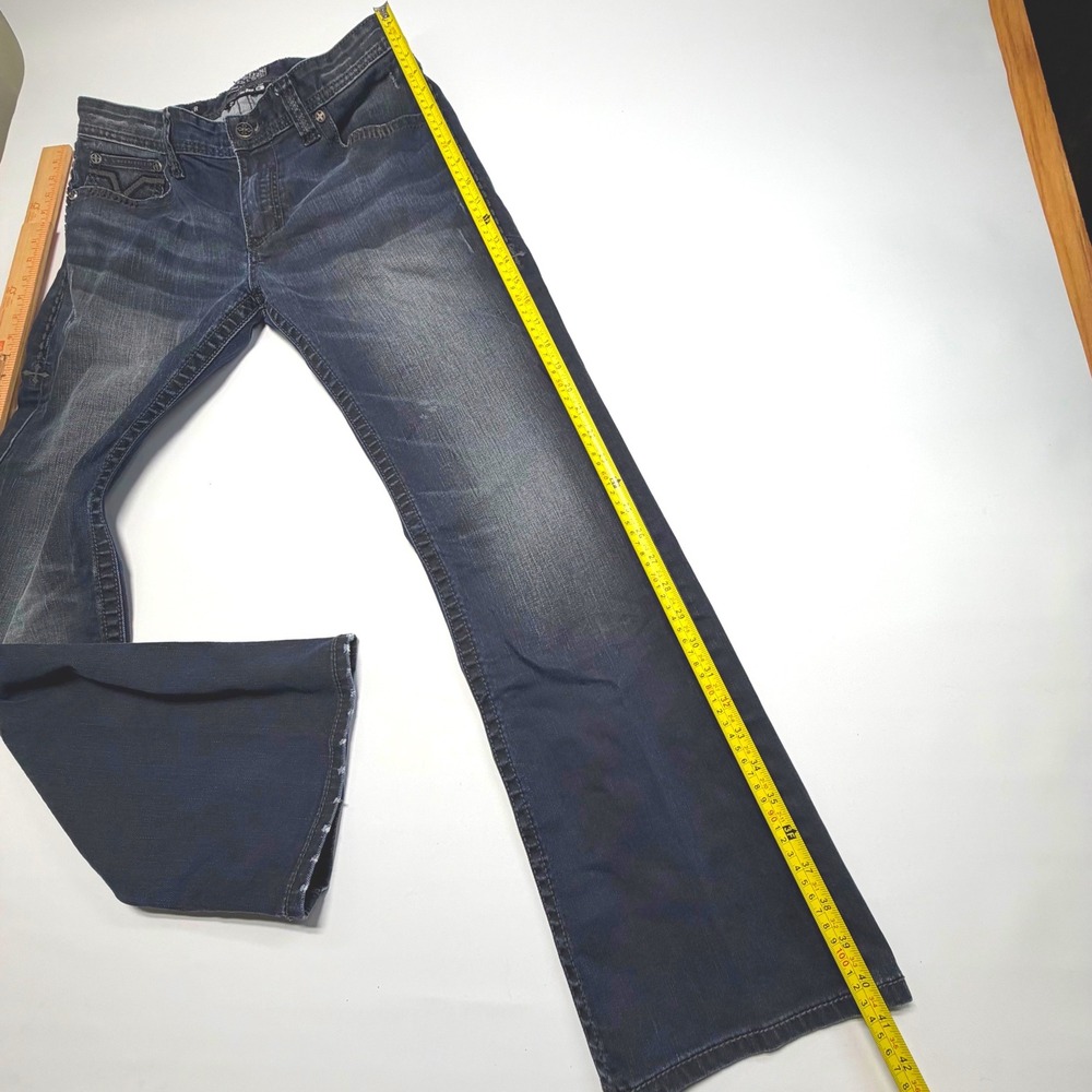 Affliction Cooper Jeans 33 Regular Buckle Exclusive Dark Wash Y2K - Picture 5 of 11